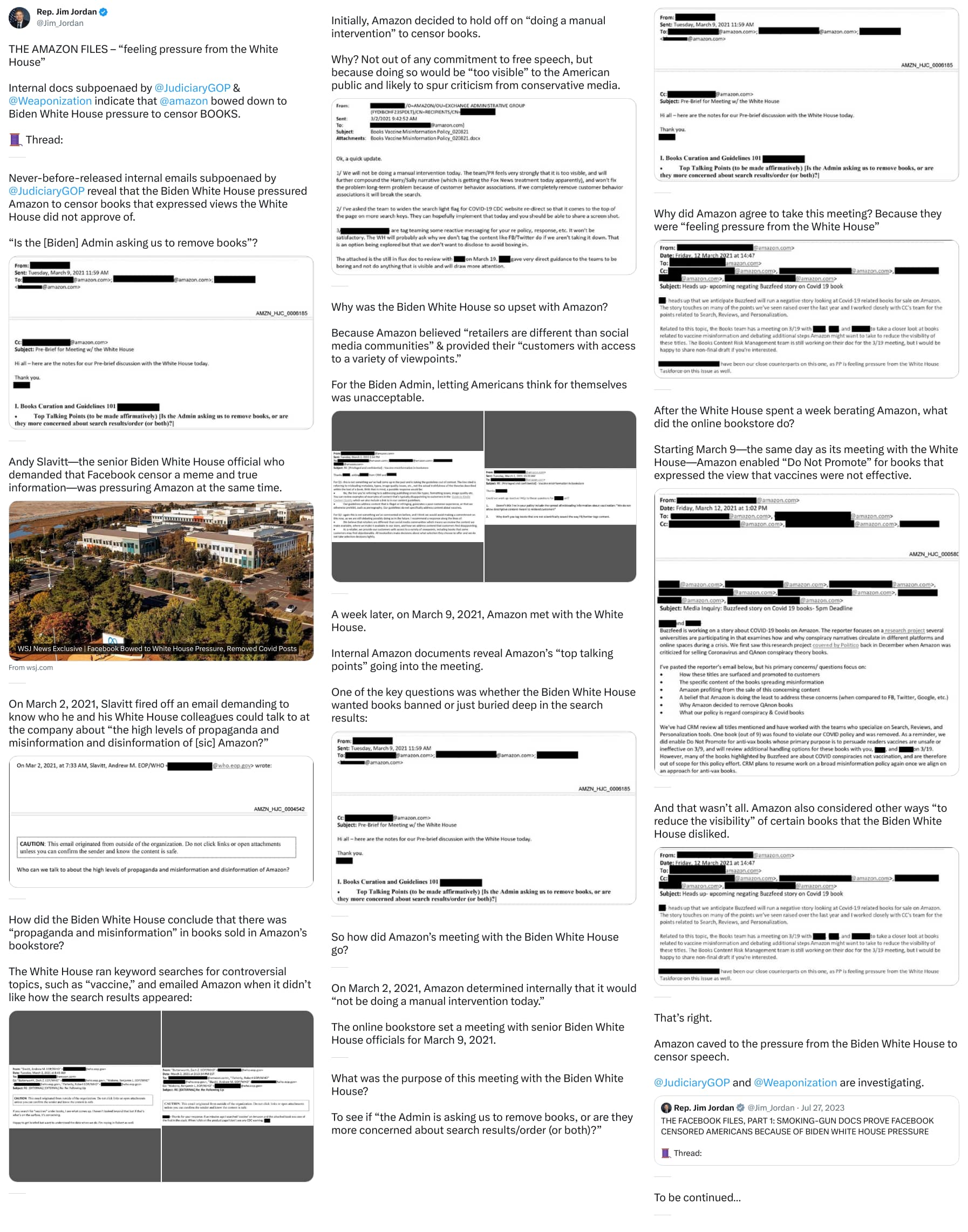 An X (Twitter) post from @Jim_Jordan - Rep. Jim Jordan