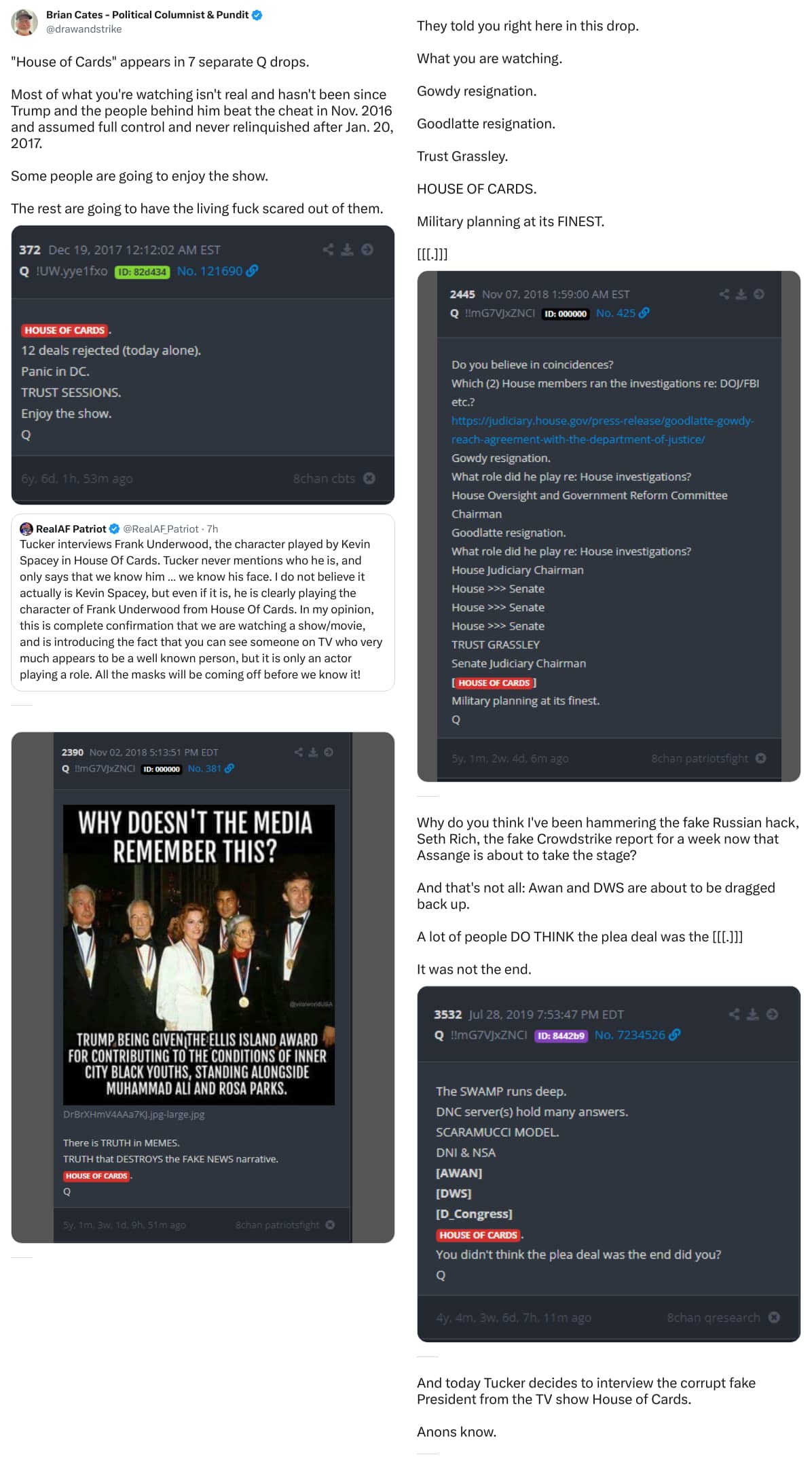 An X (Twitter) post from @drawandstrike - Brian Cates - Political Columnist & Pundit