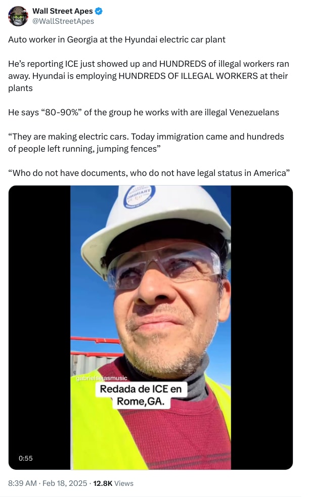 An X (Twitter) post from @WallStreetApes - Wall Street Apes