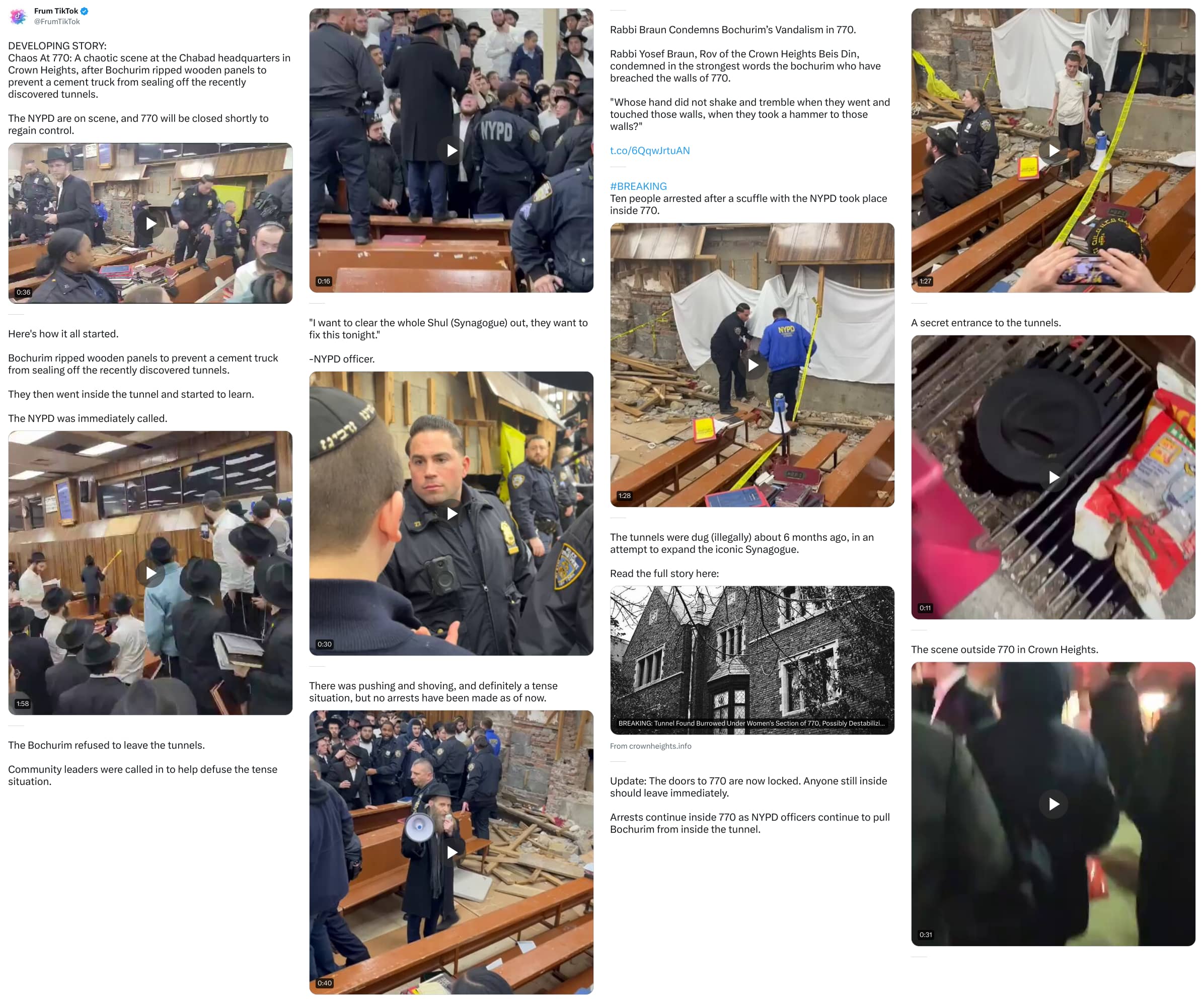 An X (Twitter) post from @FrumTikTok - Frum TikTok