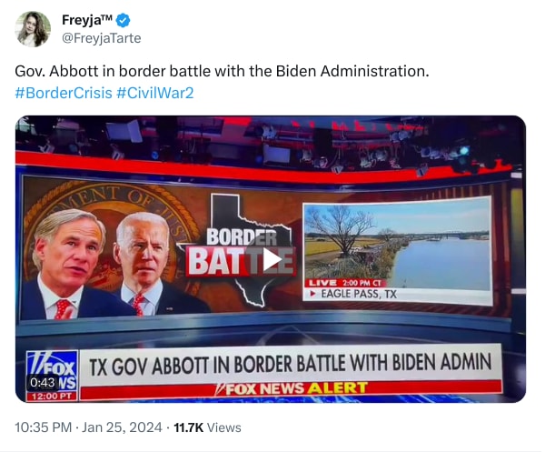 An X (Twitter) post from @FreyjaTarte - Freyja™