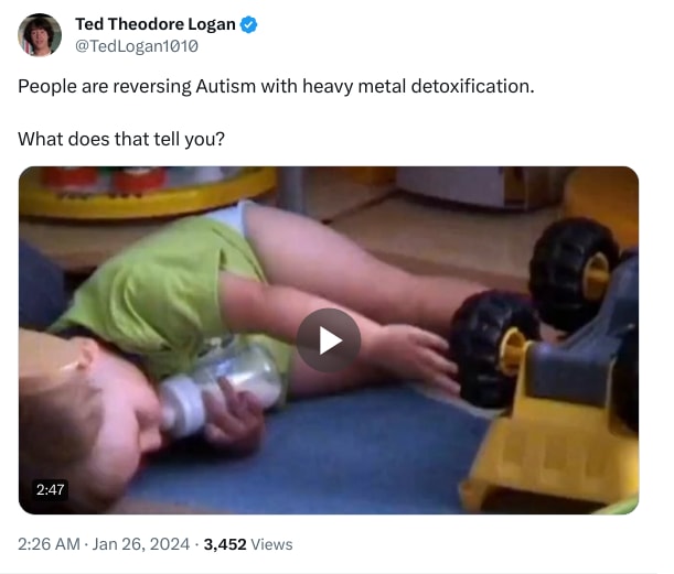 An X (Twitter) post from @TedLogan1010 - Ted Theodore Logan