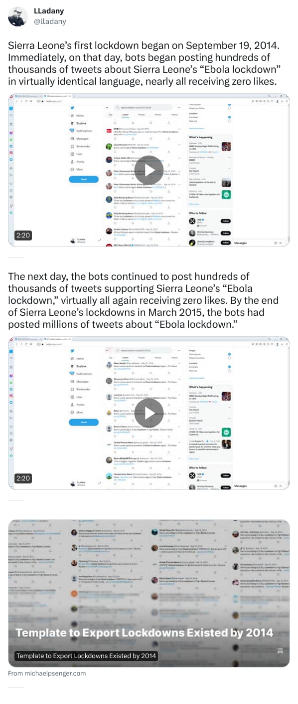 An X (Twitter) post from @lladany - LLadany