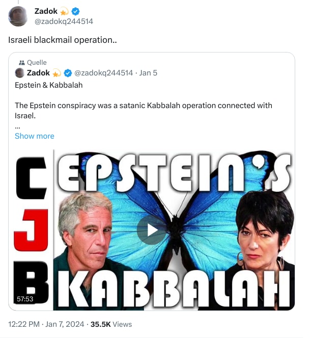 An X (Twitter) post from @zadokq244514 - Zadok 💫