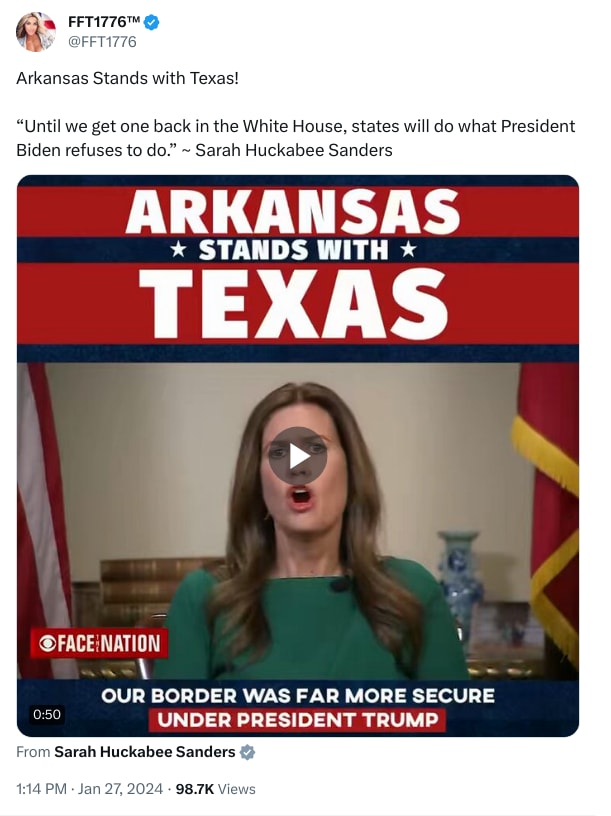 An X (Twitter) post from @FFT1776 - FFT1776™