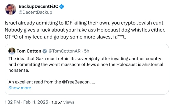 An X (Twitter) post from @DecentBackup - BackupDecentFiJC