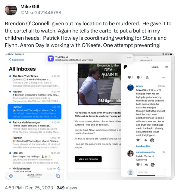 An X (Twitter) post from @MikeGil21446788 - Mike Gill