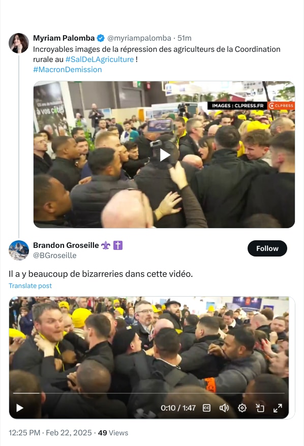 An X (Twitter) post from @myriampalomba - <div style=