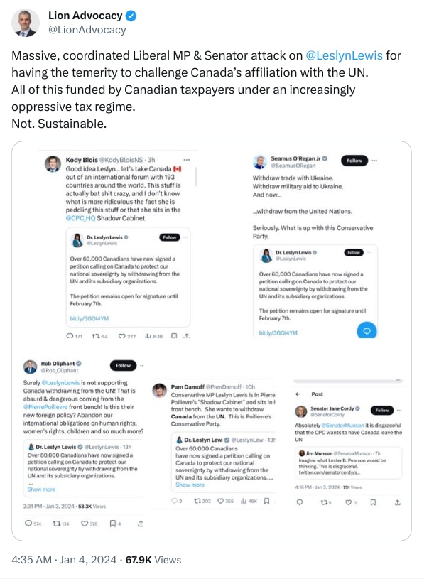 An X (Twitter) post from @LionAdvocacy - Lion Advocacy