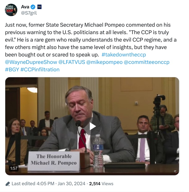 An X (Twitter) post from @S7gril - Ava