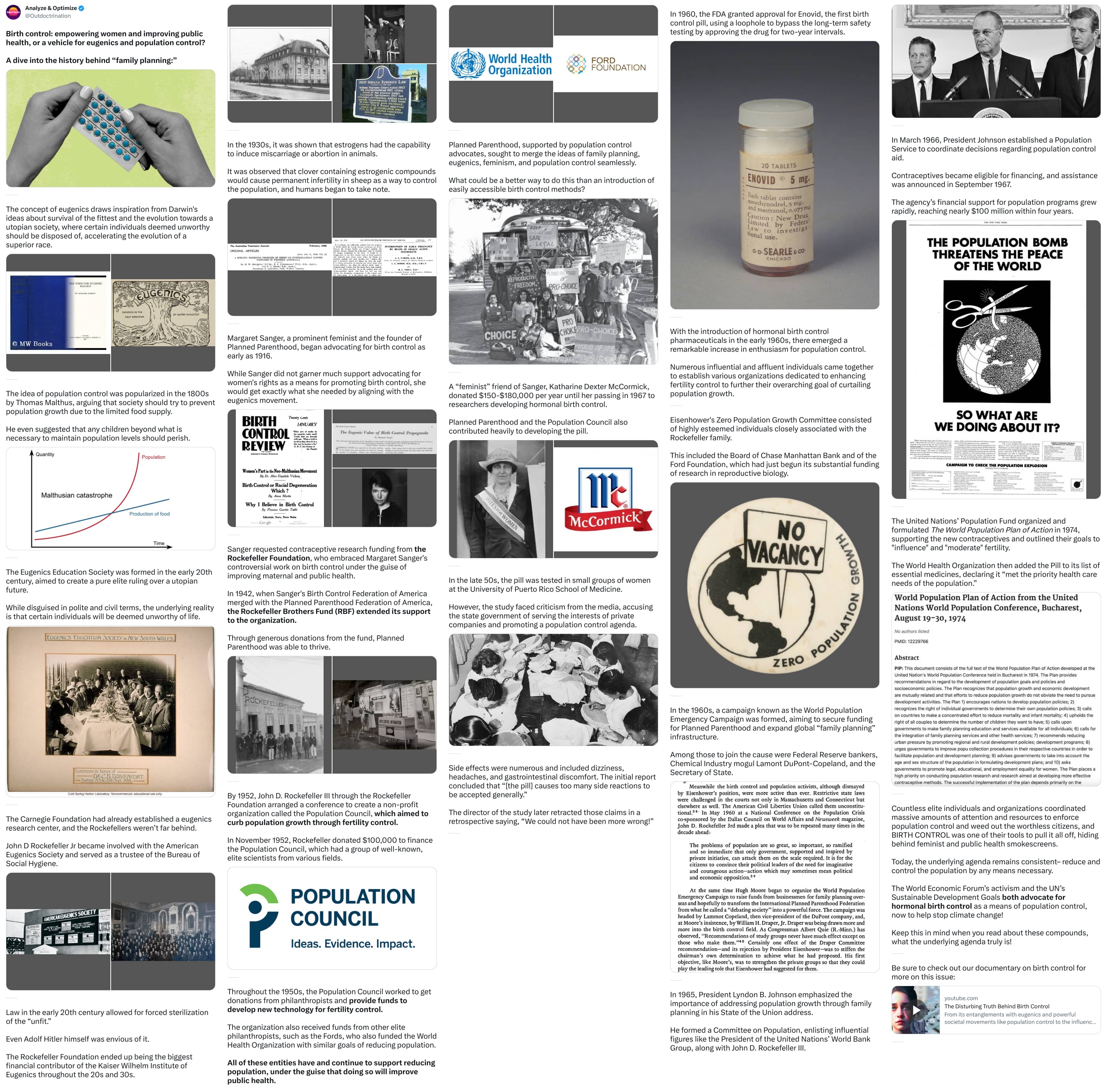 An X (Twitter) post from @Outdoctrination - Analyze & Optimize