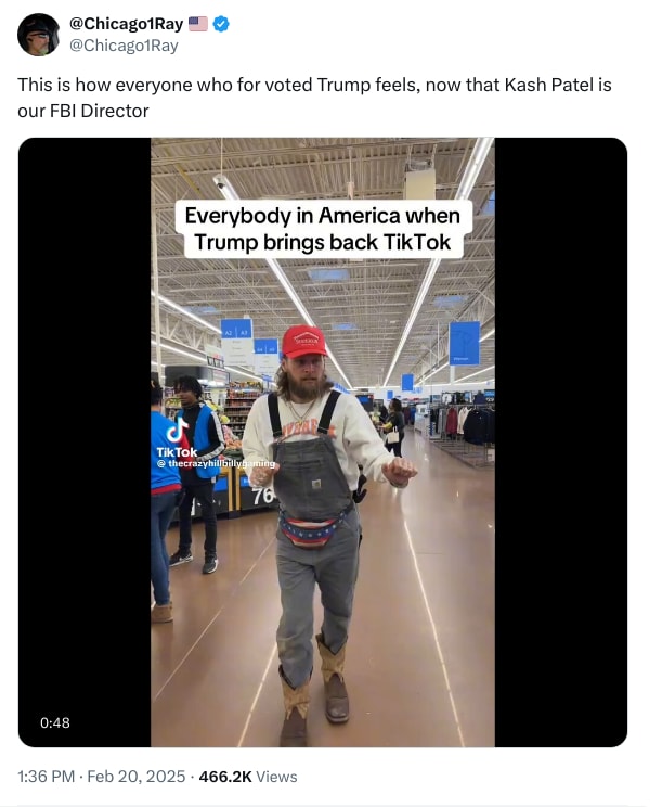 An X (Twitter) post from @Chicago1Ray - @Chicago1Ray 🇺🇸