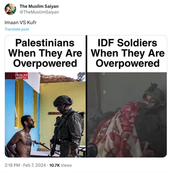 An X (Twitter) post from @TheMuslimSaiyan - The Muslim Saiyan