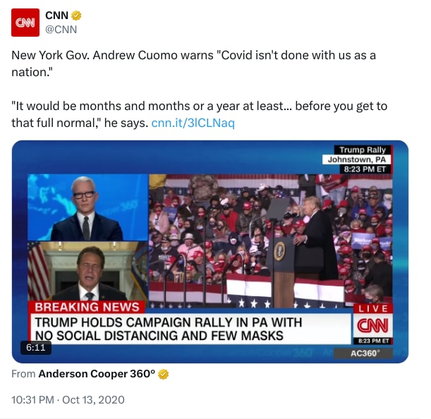 An X (Twitter) post from @CNN - CNN