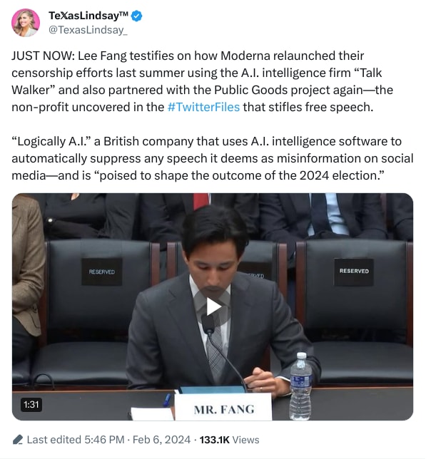 An X (Twitter) post from @TexasLindsay_ - Te𝕏asLindsay™