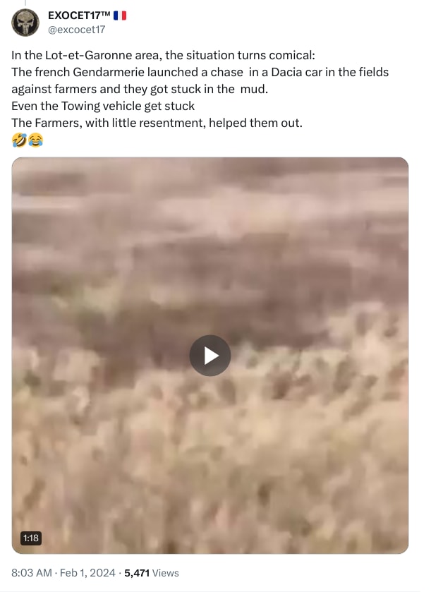 An X (Twitter) post from @excocet17 - EXOCET17™ 🇫🇷 ⵣ