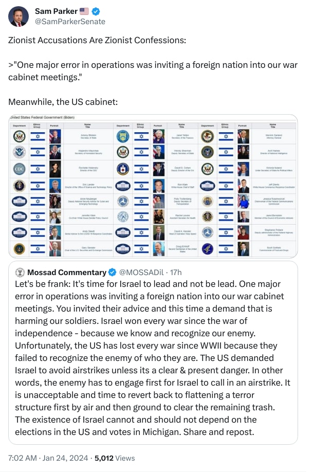 An X (Twitter) post from @SamParkerSenate - Sam Parker 🇺🇲