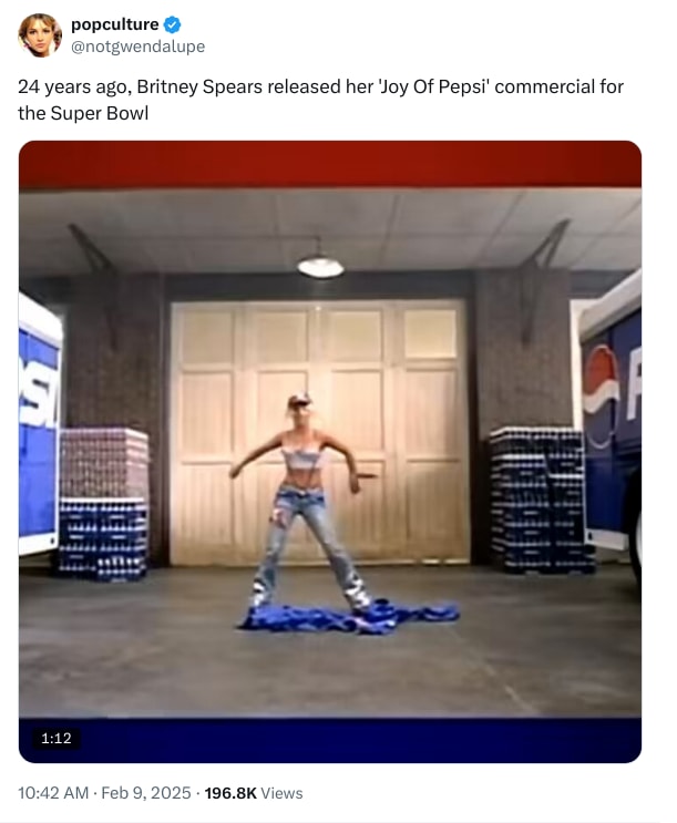 An X (Twitter) post from @notgwendalupe - popculture