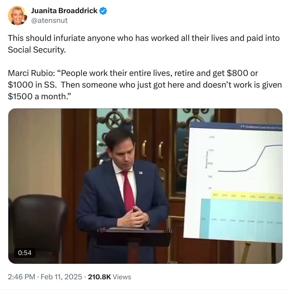 An X (Twitter) post from @atensnut - Juanita Broaddrick