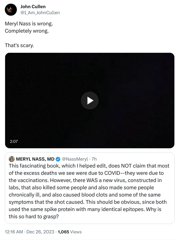 An X (Twitter) post from @I_Am_JohnCullen - John Cullen