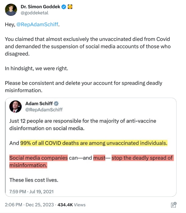 An X (Twitter) post from @goddeketal - Dr. Simon Goddek