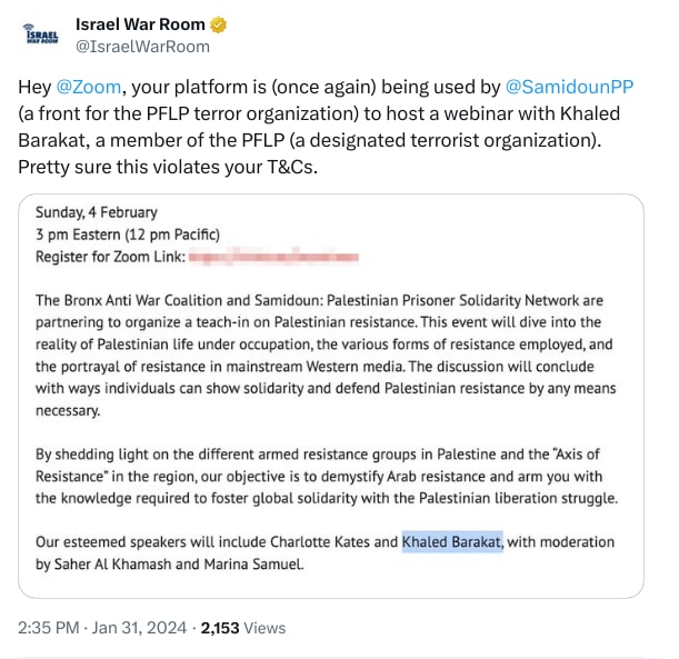 An X (Twitter) post from @IsraelWarRoom - Israel War Room