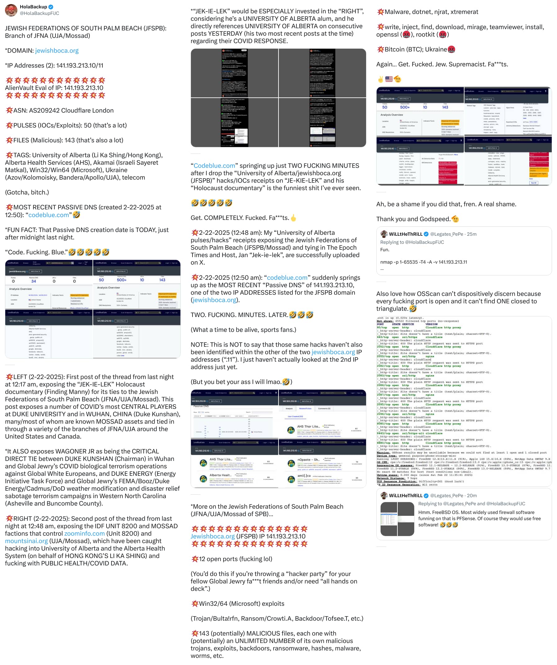 An X (Twitter) post from @HolaBackupFiJC - HolaBackup