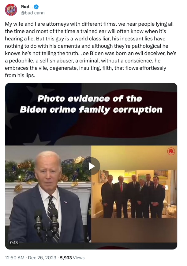 An X (Twitter) post from @bud_cann - 𝔹𝕦𝕕…