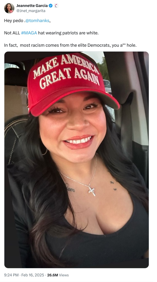 An X (Twitter) post from @Jnet_margarita - Jeannette Garcia