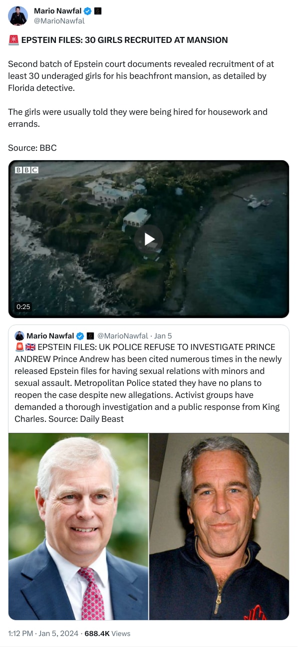 An X (Twitter) post from @MarioNawfal - Mario Nawfal