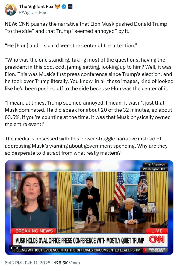 An X (Twitter) post from @VigilantFox - The Vigilant Fox 🦊