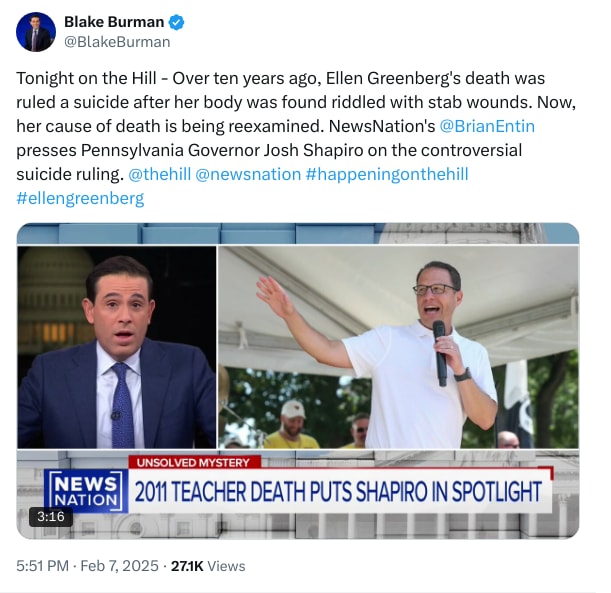 An X (Twitter) post from @BlakeBurman - Blake Burman