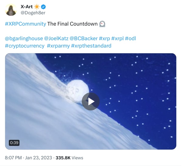 An X (Twitter) post from @Dogeh8er - X-Art ☀️