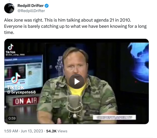 An X (Twitter) post from @RedpillDrifter - Redpill Drifter