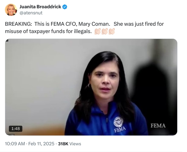 An X (Twitter) post from @atensnut - Juanita Broaddrick