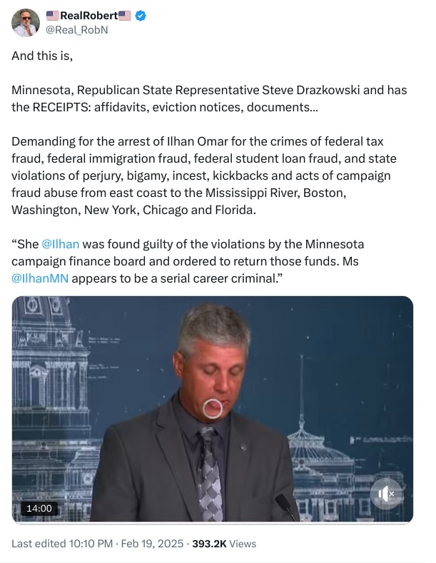 An X (Twitter) post from @Real_RobN - 🇺🇸RealRobert🇺🇸