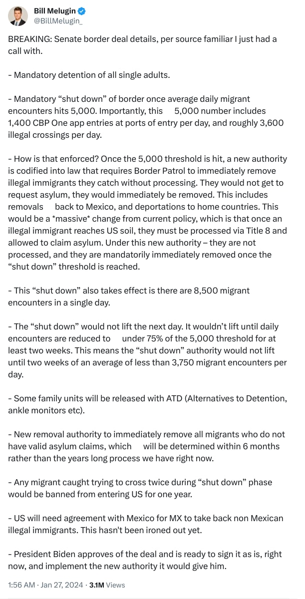 An X (Twitter) post from @BillMelugin_ - Bill Melugin