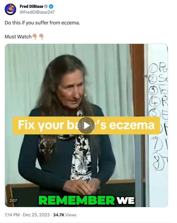 An X (Twitter) post from @FredDiBiase247 - 𝗙𝗿𝗲𝗱 𝗗𝗶𝗕𝗶𝗮𝘀𝗲 ①