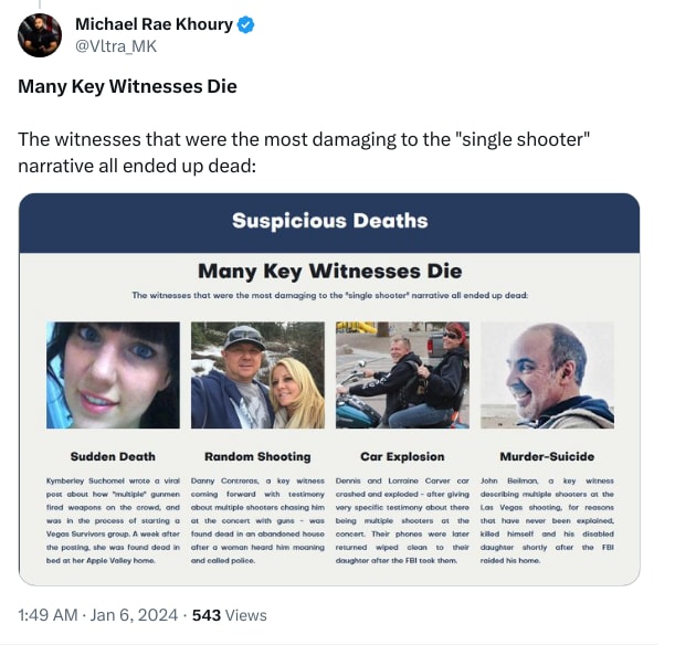 An X (Twitter) post from @Vltra_MK - Michael Rae Khoury