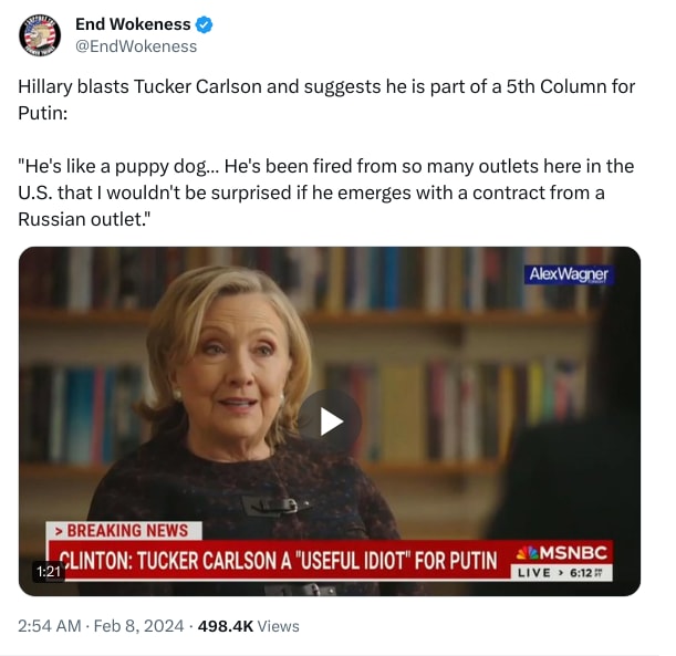 An X (Twitter) post from @EndWokeness - End Wokeness