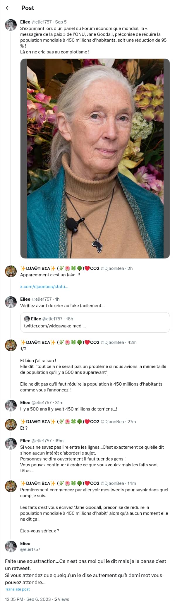 An X (Twitter) post from @elie1757 - <div style=