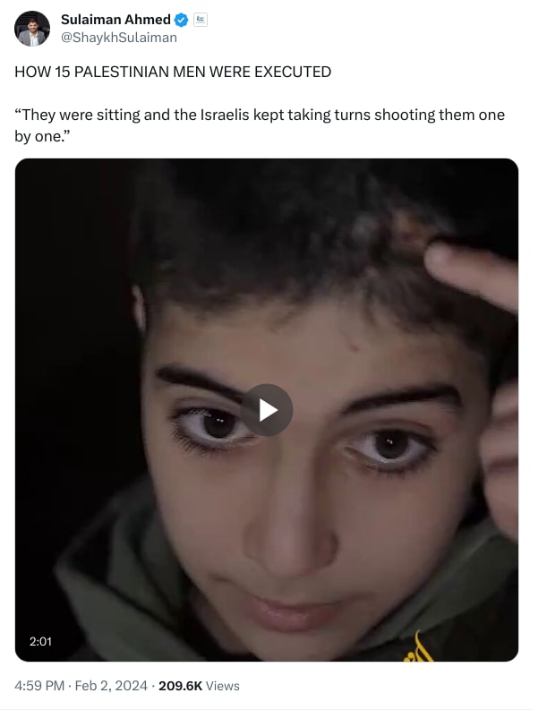 An X (Twitter) post from @ShaykhSulaiman - Sulaiman Ahmed