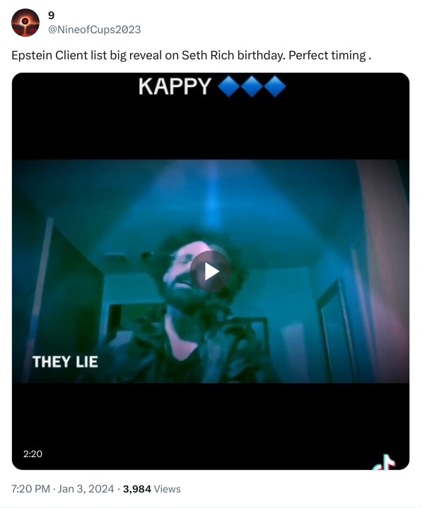 An X (Twitter) post from @NineofCups2023 - 9