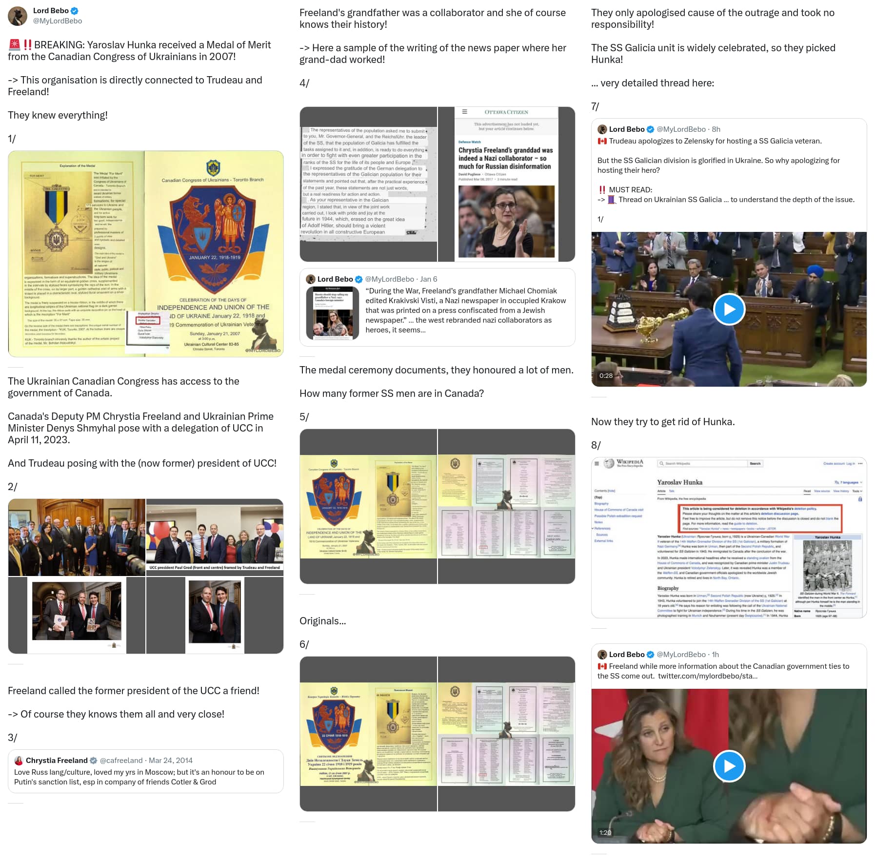 An X (Twitter) post from @MyLordBebo - Lord Bebo