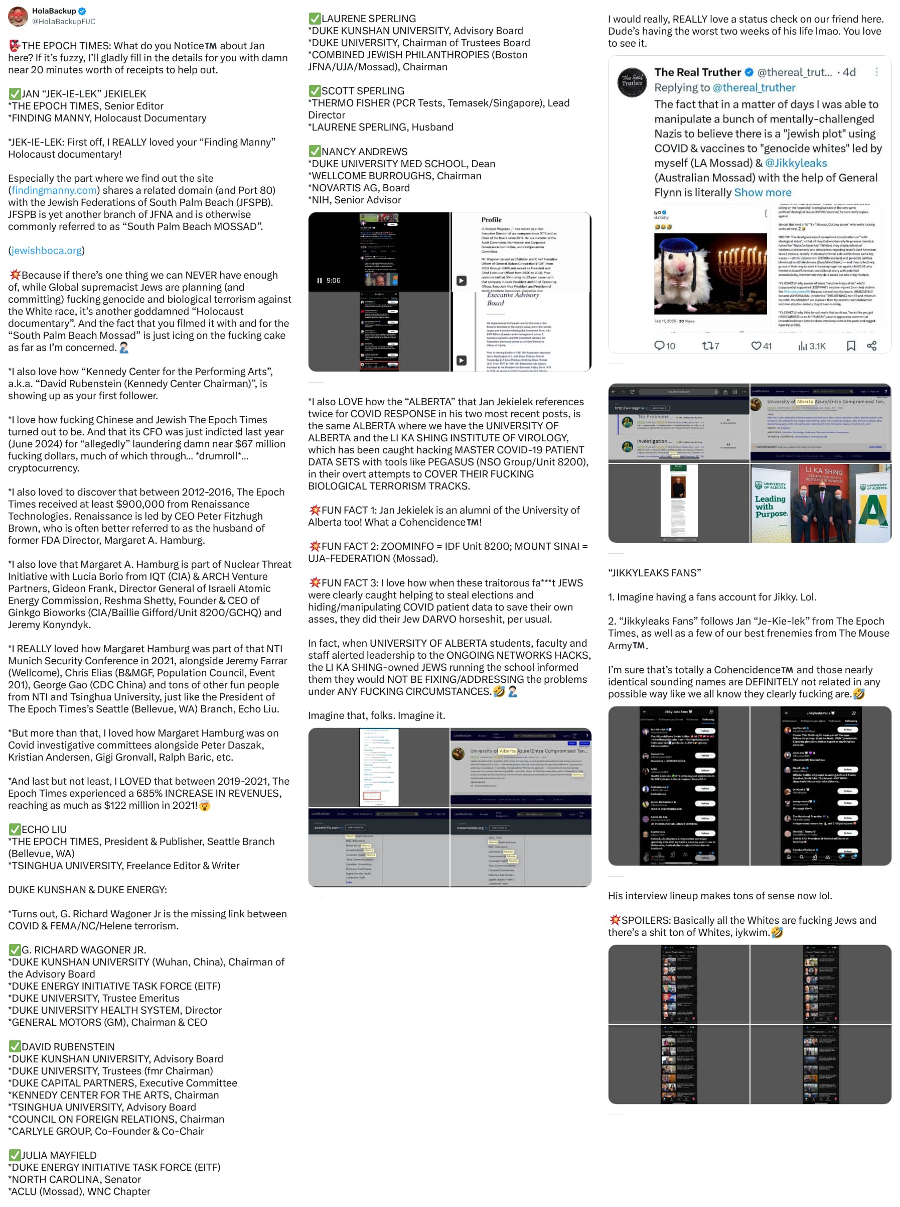 An X (Twitter) post from @HolaBackupFiJC - HolaBackup