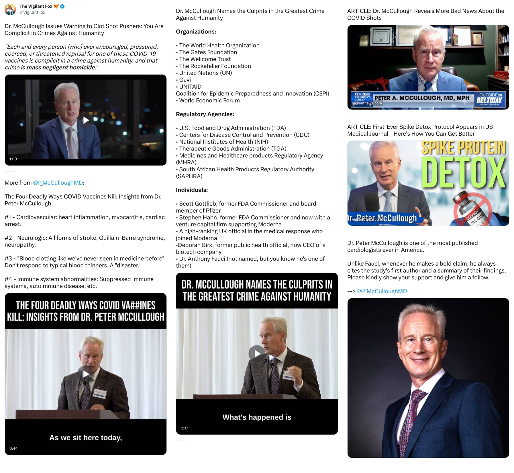 An X (Twitter) post from @VigilantFox - The Vigilant Fox 🦊