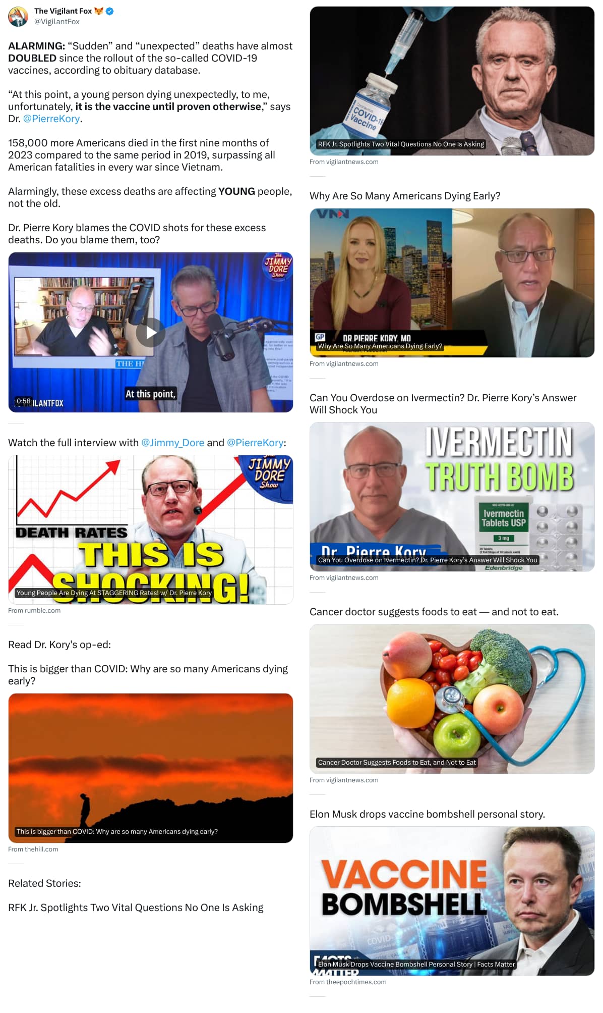 An X (Twitter) post from @VigilantFox - The Vigilant Fox 🦊