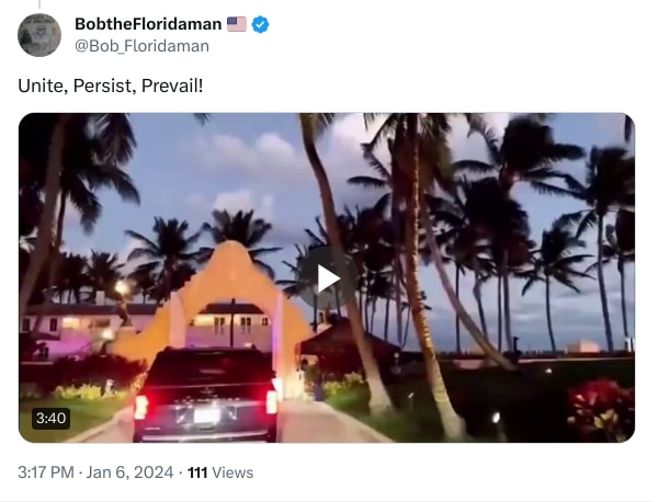 An X (Twitter) post from @Bob_Floridaman - BobtheFloridaman 🇺🇸