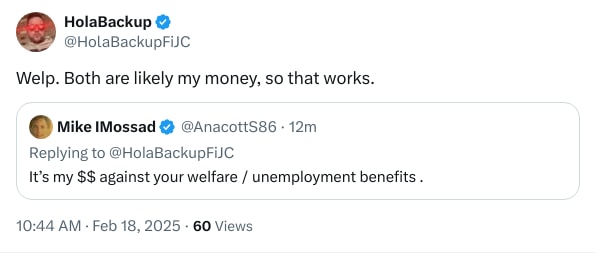 An X (Twitter) post from @HolaBackupFiJC - HolaBackup