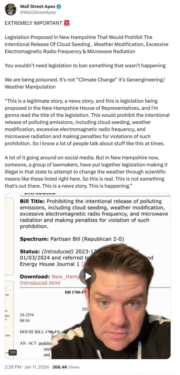 An X (Twitter) post from @WallStreetApes - Wall Street Apes